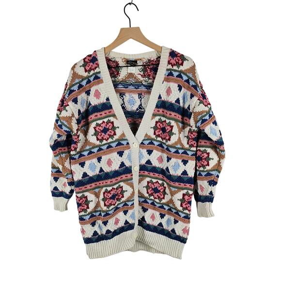 Vintage Lyke Floral Chuncky Cardigan - Picture 1 of 13